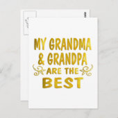 Beste Oma & Opa Postkarte (Vorne/Hinten)