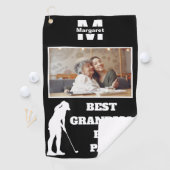 Beste Oma par Golf mit individuellem Foto Golfhandtuch (Insitu)