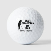 Beste Oma per Par einfach mit benutzerdefiniertem  Golfball (Vorderseite)