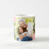Beste Oma Pink Mütter Tag FotoCollage Kaffeetasse (Mittel)