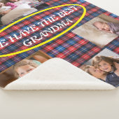 Beste Oma Red Blue Black Kariert 4 Fotos Sherpadecke (3/4)