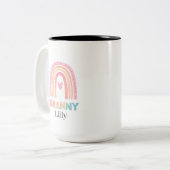 Beste Oma Regenbogen Tasse Personalisiert, Geschen (Vorderseite Links)