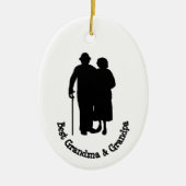 Beste Oma Silhouette Ornament Obelisk (Vorne)