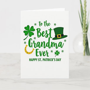 Beste Oma St. Patrick's Day Karte
