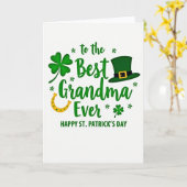 Beste Oma St. Patrick's Day Karte (Gelbe Blume)