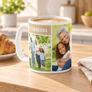 Beste Oma-Tan-Foto-Collage Kaffeetasse