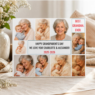 Beste Oma überhaupt Benutzerdefinierte Fotocolla Fotoplatte