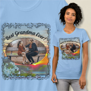 Beste Oma überhaupt Dachterrassen-Sonnenuntergang T-Shirt
