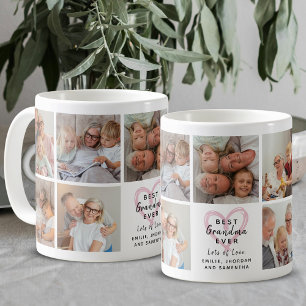 Beste Oma überhaupt Enkelkinder Foto-Collage Liebe Kaffeetasse