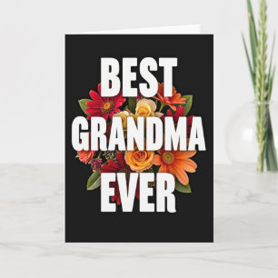 Beste Oma überhaupt Floralkarte Karte