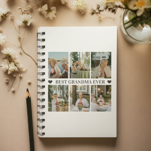 Beste Oma überhaupt Foto-Collage – Geschenk mit He Notizblock