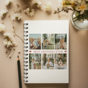 Beste Oma überhaupt Foto-Collage – Geschenk mit He Notizblock