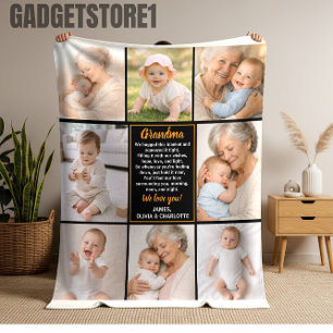 Beste Oma überhaupt Foto   Personalisierte Großelt Fleecedecke