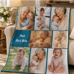 Beste Oma überhaupt Foto   Personalisierte Großelt Fleecedecke