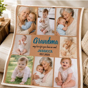 Beste Oma überhaupt Foto Personalisierte Großelt Fleecedecke