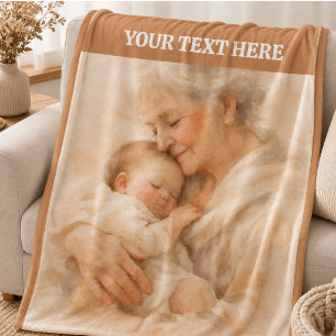 Beste Oma überhaupt Foto Personalisierte Großelt Fleecedecke