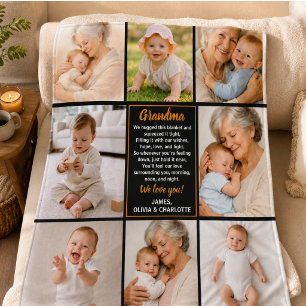 Beste Oma überhaupt Foto   Personalisierte Großelt Fleecedecke
