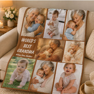 Beste Oma überhaupt Foto Personalisierte Großelt Fleecedecke