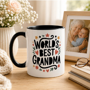 Beste Oma überhaupt Foto zum Tag der Großeltern Tasse
