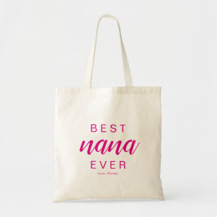 Beste Oma überhaupt Hot Pink Schrift Geschenk Tragetasche