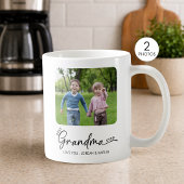 Beste Oma überhaupt Moderne Schrift 1 oder 2 Fotos Kaffeetasse