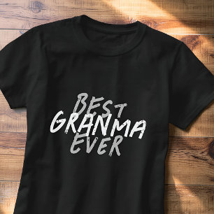 Beste Oma überhaupt Moderne schwarze und graue Gru T-Shirt