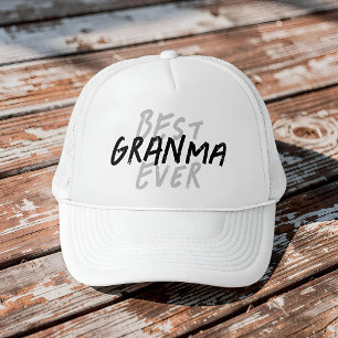 Beste Oma überhaupt Moderne schwarze und graue Gru Truckerkappe