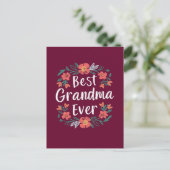 Beste Oma überhaupt Postkarte (Stehend Vorderseite)