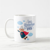 "Beste Oma überhaupt" Superheldin Oma Geschenk Kaffeetasse (Links)