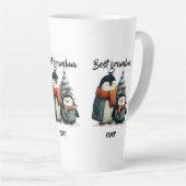 Beste Oma überhaupt Winterpinguine Milchtasse (Rechte Ecke)