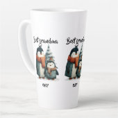 Beste Oma überhaupt Winterpinguine Milchtasse (Linke Ecke)