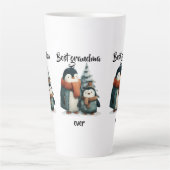 Beste Oma überhaupt Winterpinguine Milchtasse (Vorderseite)