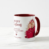 Beste Oma und Opa je Rote Weihnachten Tasse (VorderseiteRechts)