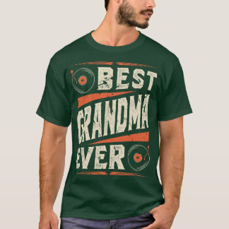 Beste Oma Vinyl Platten T-Shirt