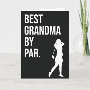 Beste Oma Von Par Lustige Golfs Karte Großmutter