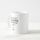 Beste Oma wird erneut befördert – Maßgeschneidert Kaffeetasse (Vorderseite Links)