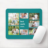 Beste Onkel je Aquamarine FotoCollage Mousepad (Mit Mouse)