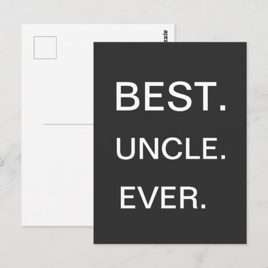 Beste Onkel je Postkarte (Vorne/Hinten)