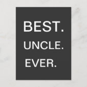 Beste Onkel je Postkarte (Vorderseite)