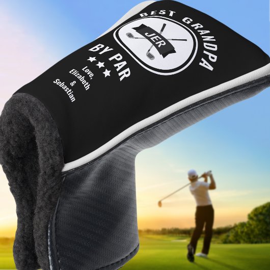 Beste Opa by Par Golfer Golf über Schwarz Golf Headcover