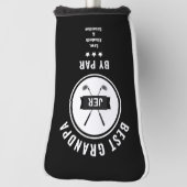 Beste Opa by Par Golfer Golf über Schwarz Headcover (Rotieren 90)