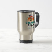 Beste Opa by Par Retro Personalisierter Golfplatz Reisebecher (VorderseiteRechts)