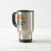 Beste Opa by Par Retro Personalisierter Golfplatz Reisebecher (Vorderseite Links)