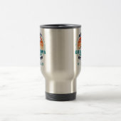 Beste Opa by Par Retro Personalisierter Golfplatz Reisebecher (Mittel)