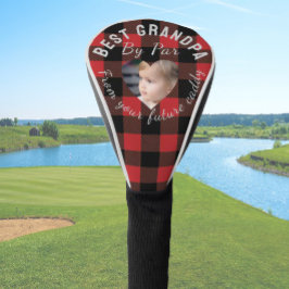 Beste Opa Custom Kids Foto Rotes Buffalo Kariert Golf Headcover