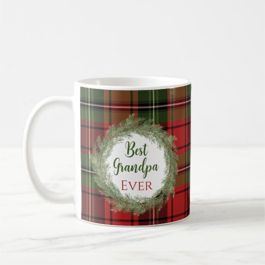 Beste Opa Ever Frohe Weihnachts-Foto-Tasse Kaffeetasse (Links)