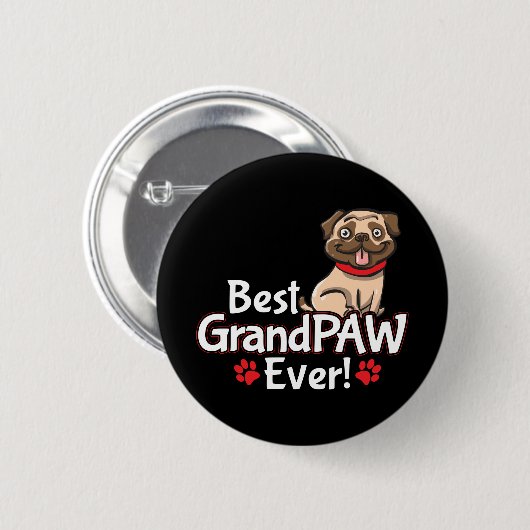 Beste Opa GrandPAW je Button (Vorne & Hinten)