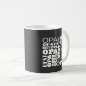 Beste Opa Großvater-Geschenk-Idee Kaffeetasse (VorderseiteRechts)