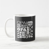 Beste Opa Großvater-Geschenk-Idee Kaffeetasse (Links)