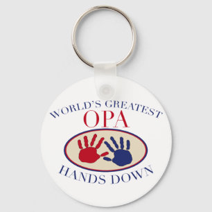 Beste Opa Hände unten Schlüsselanhänger